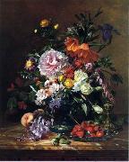 unknow artist Floral, beautiful classical still life of flowers.114 oil painting reproduction